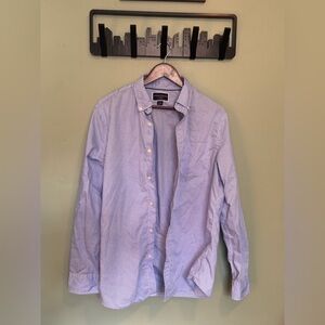 Charles Tyrwhitt Poplin Weave Casual Button Down Light Blue Gingham